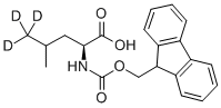 L-ロイシン-D3-N-FMOC(メチル-D3) 化学構造式