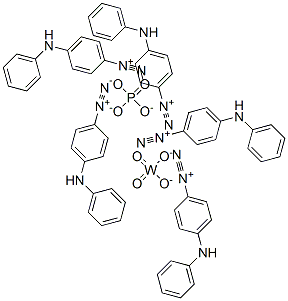 Benzenediazonium, 4-(phenylamino)-, tungstatephosphate Struktur
