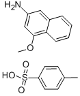 4-METHOXY-2-NAPHTHYLAMINE P-TOLUENESULFONATE SALT Struktur