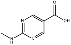 2-甲基氨基嘧啶-5-羧酸, 5388-21-6, 结构式