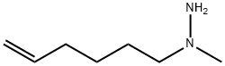 1-(5-ヘキセニル)-1-メチルヒドラジン 化学構造式