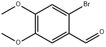 2-ブロモ-4,5-ジメトキシベンズアルデヒド 化学構造式