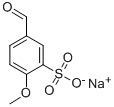 4-甲氧基苯甲醛-3-磺酸钠 结构式