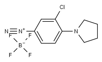 3-chloro-4-(1-pyrrolidinyl)benzenediazonium tetrafluoroborate Structure