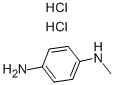 N-メチル-1,4-フェニレンジアミン二塩酸塩 化学構造式