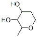 テトラヒドロ-2-メチル-2H-ピラン-3,4-ジオール 化学構造式
