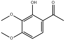 2'-ヒドロキシ-3',4'-ジメトキシアセトフェノン 化学構造式