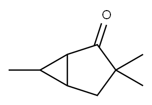 3,3,6-トリメチルビシクロ[3.1.0]ヘキサン-2-オン 化学構造式