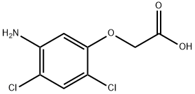 2-(5-アミノ-2,4-ジクロロフェノキシ)酢酸 化学構造式