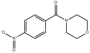 モルホリノ(4-ニトロフェニル)メタノン 化学構造式