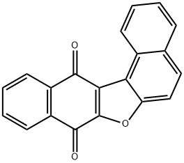 ジナフト[2,1-b:2',3'-d]フラン-8,13-ジオン 化学構造式