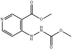 4-[2-(Methoxycarbonyl)hydrazino]-3-pyridinecarboxylic acid methyl ester Struktur