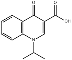1-イソプロピル-4-オキソ-1,4-ジヒドロ-3-キノリンカルボン酸 化学構造式