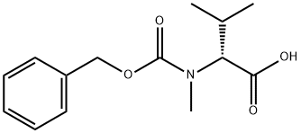 Z-N-甲基-D-缬氨酸 结构式
