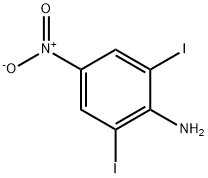 2,6-ジヨード-4-ニトロアニリン 化学構造式