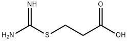 3-[[アミノ(イミノ)メチル]チオ]プロパン酸 化学構造式