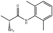 (2R)-N-(2,6-Dimethylphenyl)-2-aminopropanamide Struktur