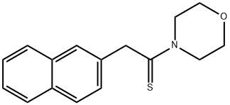 4-[2-(2-ナフタレニル)-1-チオキソエチル]モルホリン 化学構造式
