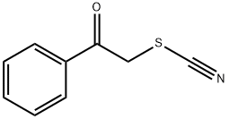 2-フェニル-2-オキソエチルチオシアナート 化学構造式