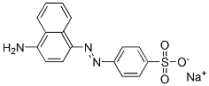 4-[(4-アミノ-1-ナフチル)アゾ]ベンゼンスルホン酸ナトリウム 化学構造式