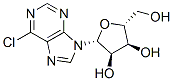 6-クロロ-9-(β-D-リボフラノシル)-9H-プリン 化学構造式