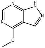 4-メトキシ-1H-ピラゾロ[3,4-d]ピリミジン 化学構造式