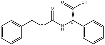 N-カルボベンゾキシ-L-2-フェニルグリシン 化学構造式