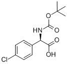 N-Boc-(4'-氯苯基)甘氨酸 结构式