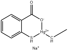 硫柳汞钠, 54-64-8, 结构式