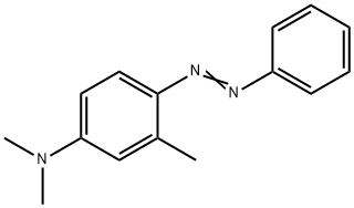 4-二甲氨基-2-甲基偶氮苯 结构式