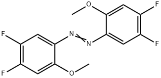 bis(3,5-difluoro-2-methoxy-phenyl)diazene Struktur