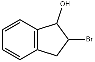 2-ブロモ-1-インダノール 化学構造式