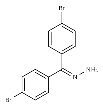 4,4'-Dibromobenzophenone hydrazone Structure