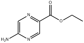 5-アミノピラジン-2-カルボン酸エチル 化学構造式