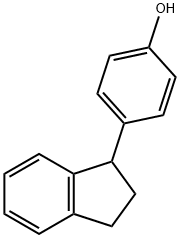 p-(1-インダニル)フェノール 化学構造式
