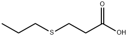 3-(プロピルチオ)プロピオン酸 化学構造式