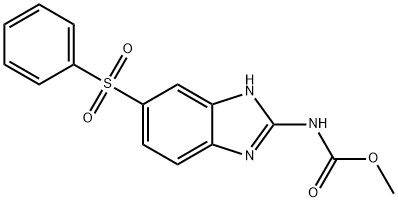 オクスフェンダゾールスルホン 化学構造式