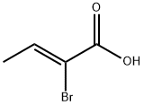 (Z)-2-ブロモ-2-ブテン酸 化学構造式
