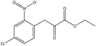 Ethyl 3-(4-chloro-2-nitrophenyl)-2-oxopropanoate Struktur