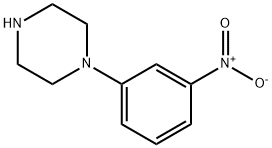 1-(3-ニトロフェニル)ピペラジン 化学構造式