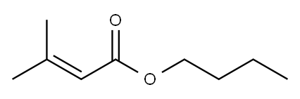 butyl 3-methyl-2-butenoate Structure