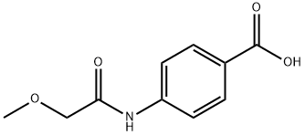 4-[(メトキシアセチル)アミノ]安息香酸 化学構造式