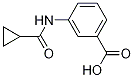 3-[(シクロプロピルカルボニル)アミノ]安息香酸 化学構造式