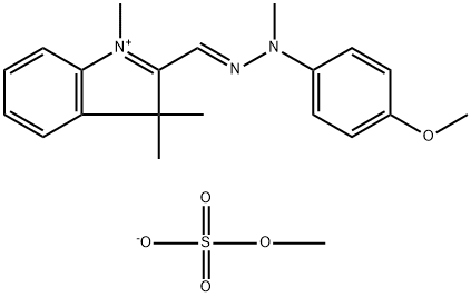 2-(((4-Methoxyphenyl)methylhydra-zono)methyl)-1,3,3-trimethyl-3H-indoliummethylsulfat