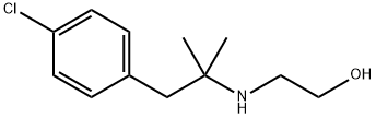 2-[(p-クロロ-α,α-ジメチルフェネチル)アミノ]エタノール 化学構造式