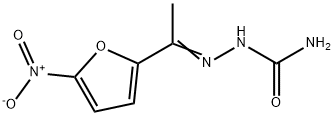 1-(5-Nitro-2-furyl)ethanone semicarbazone Struktur