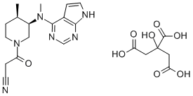 トファシチニブクエン酸塩 化学構造式
