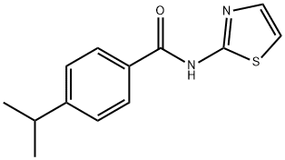 Benzamide, 4-(1-methylethyl)-N-2-thiazolyl- (9CI) Structure