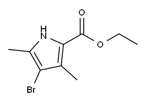 ETHYL 4-BROMO-3,5-DIMETHYL-1H-PYRROLE-2-CARBOXYLATE Structure