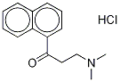 3-(二甲基氨基)-1-(萘-1-基)-1-丙酮盐酸盐 结构式